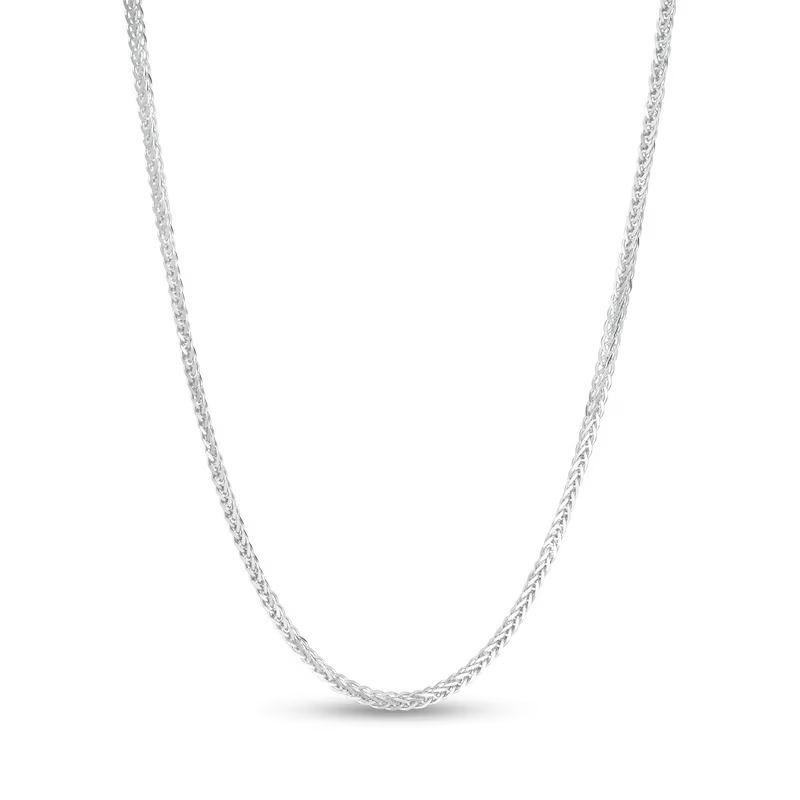 14k Gold 0.85 mm Wheat Chain Necklace