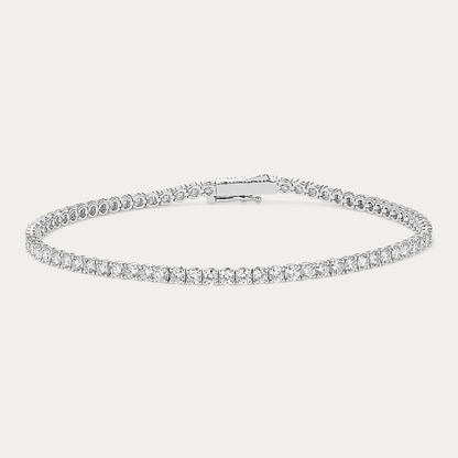 14k Gold 6 ct Lab Diamond Tennis Bracelet