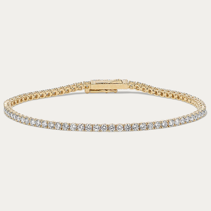 14k Gold 3 ct Lab Diamond Tennis Bracelet