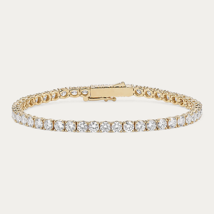14k Gold 6 1/4 ct Lab Diamond Tennis Bracelet