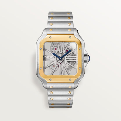 Santos de Cartier skeleton - White Dial WHSA0019