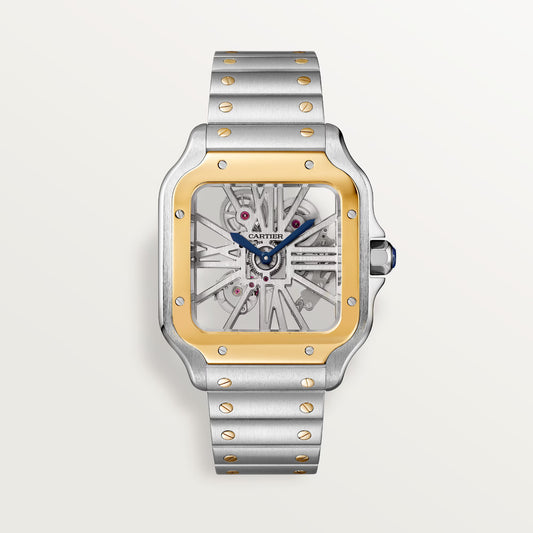 Santos de Cartier skeleton - White Dial WHSA0019