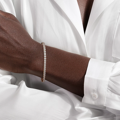 14k Gold 6 1/4 ct Lab Diamond Tennis Bracelet