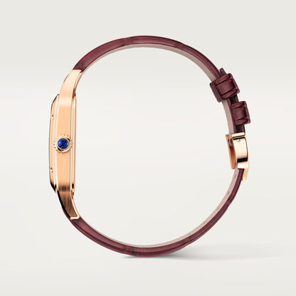 Santos-Dumont Skeleton Watch with micro-rotor - White Dial WHSA0030