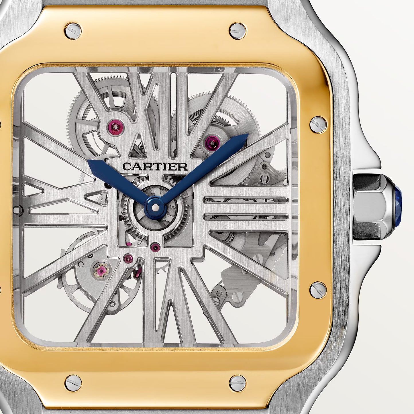 Santos de Cartier skeleton - White Dial WHSA0019