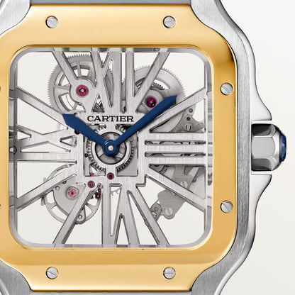 Santos de Cartier skeleton - White Dial WHSA0019