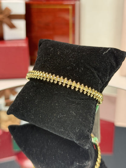 Clash De Cartier Design 18k Yellow Gold Bracelet