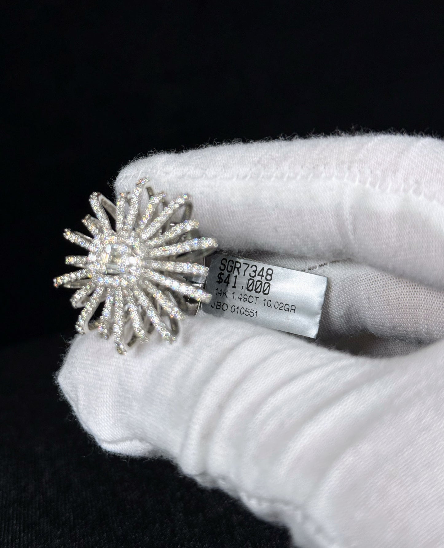 14k White Gold Dahlia Diamond Ring
