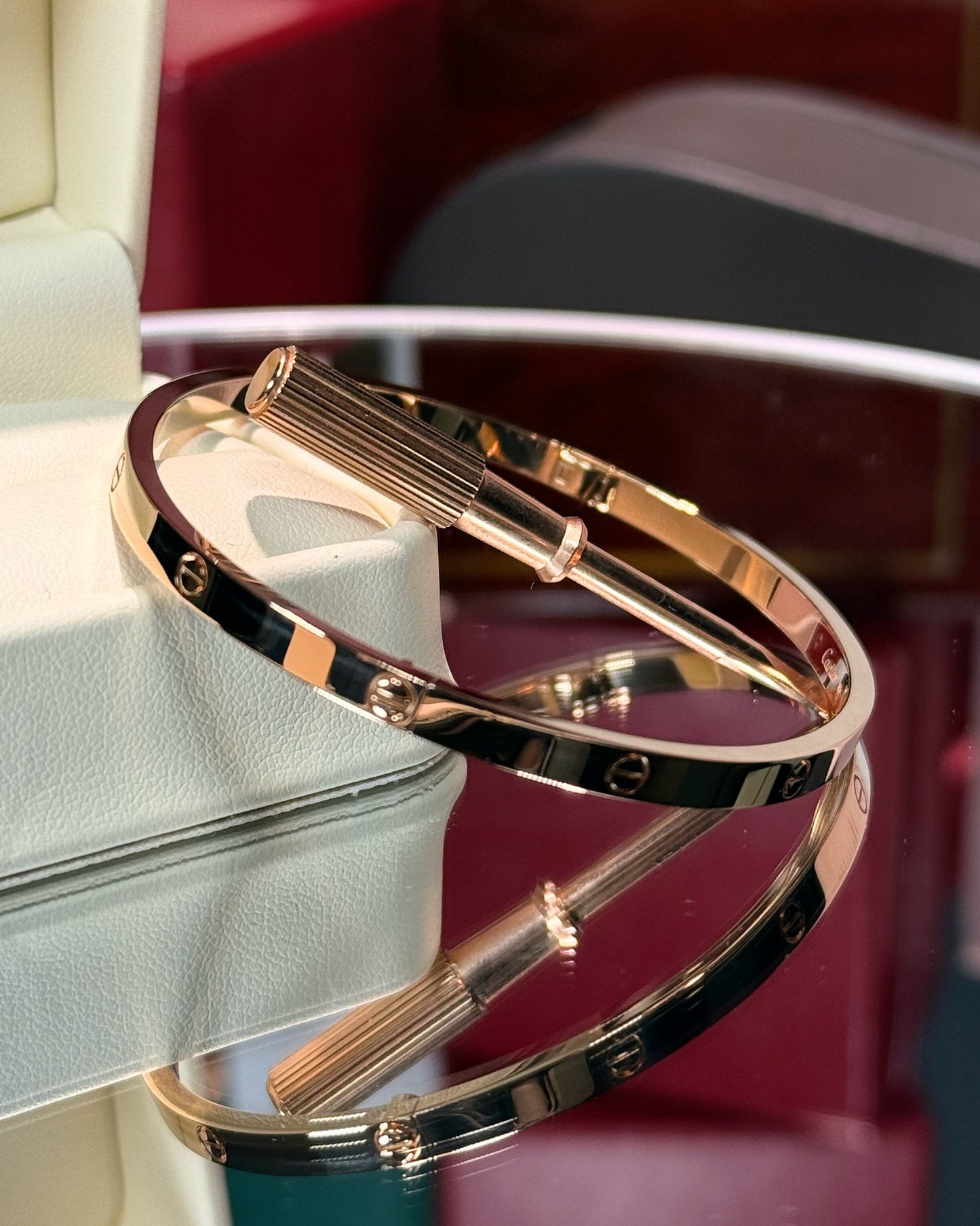 Cartier Love Bracelet Non-paved 18k Rose Gold Small Model,