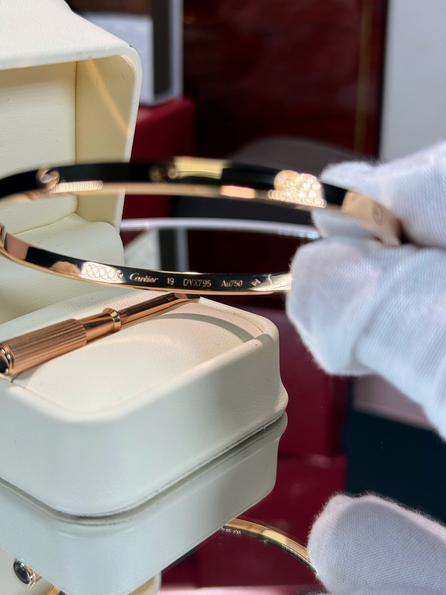 Cartier Love Bracelet Non-paved 18k Rose Gold Small Model,