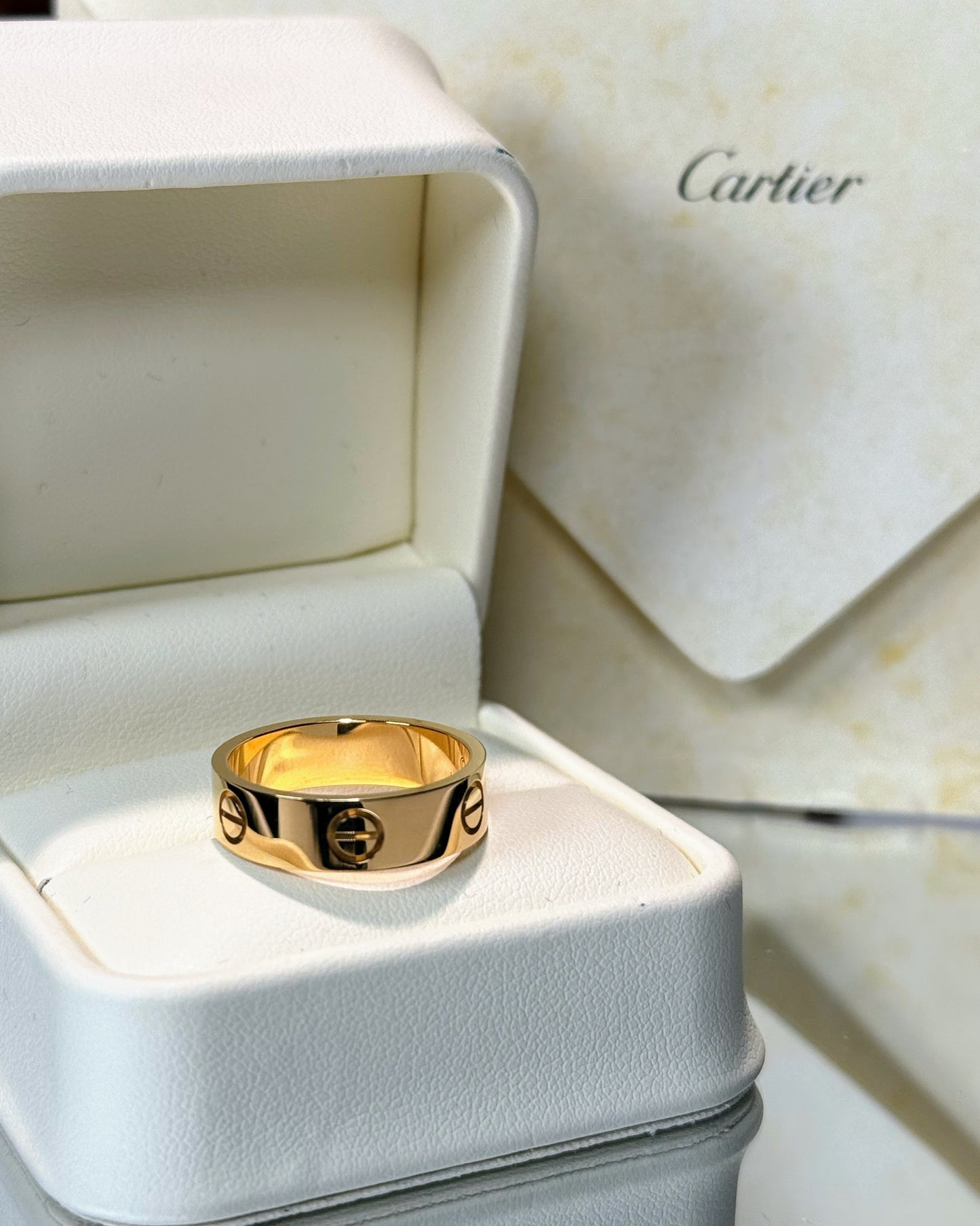 Cartier Love Ring 18k Yellow Gold Classic Model