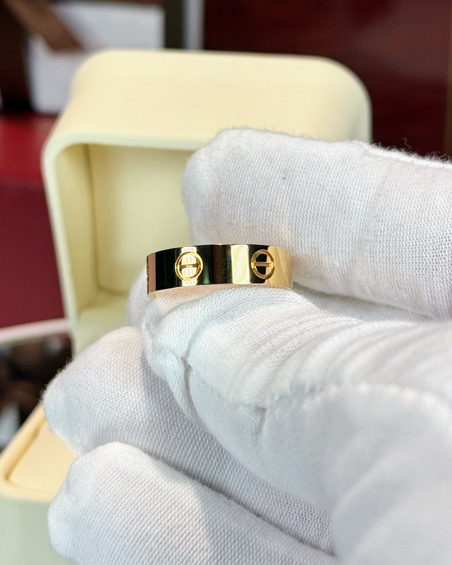 Cartier Love Ring 18k Yellow Gold Classic Model