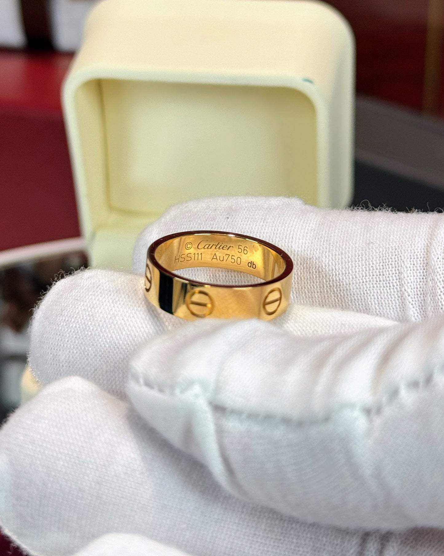 Cartier Love Ring 18k Yellow Gold Classic Model