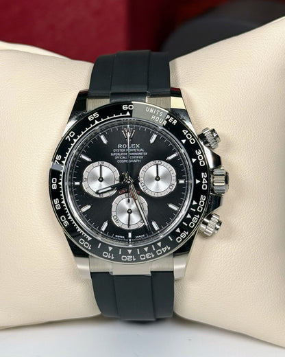 Rolex Cosmograph Daytona White Gold Bright Black Dial 126519LN
