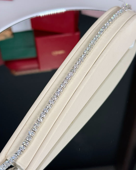 14k White Gold Diamond Tennis Bracelet