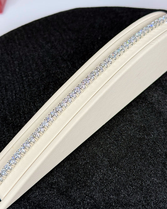 CVD Lab Grown Diamond  14k White Gold Tennis Bracelet