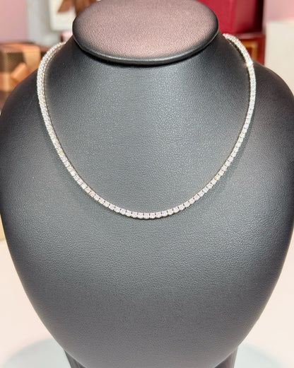 18k White Gold Diamond Tennis Necklace