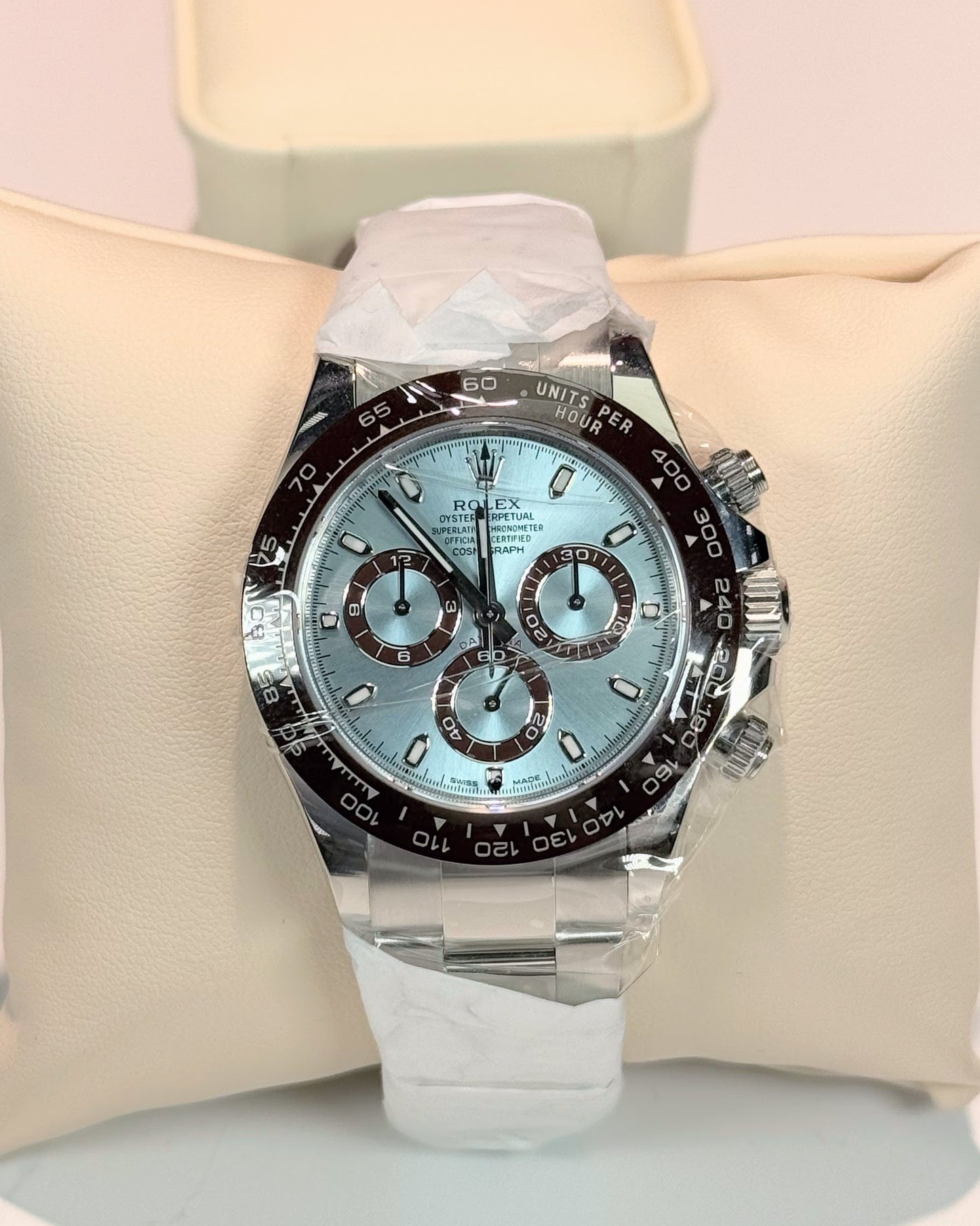 Rolex Cosmograph Daytona Platinum Ice Blue Dial 116506