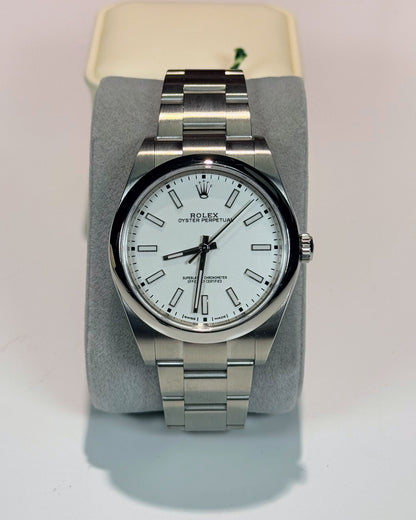 Rolex Oyster Perpetual 39mm White Dial 114300