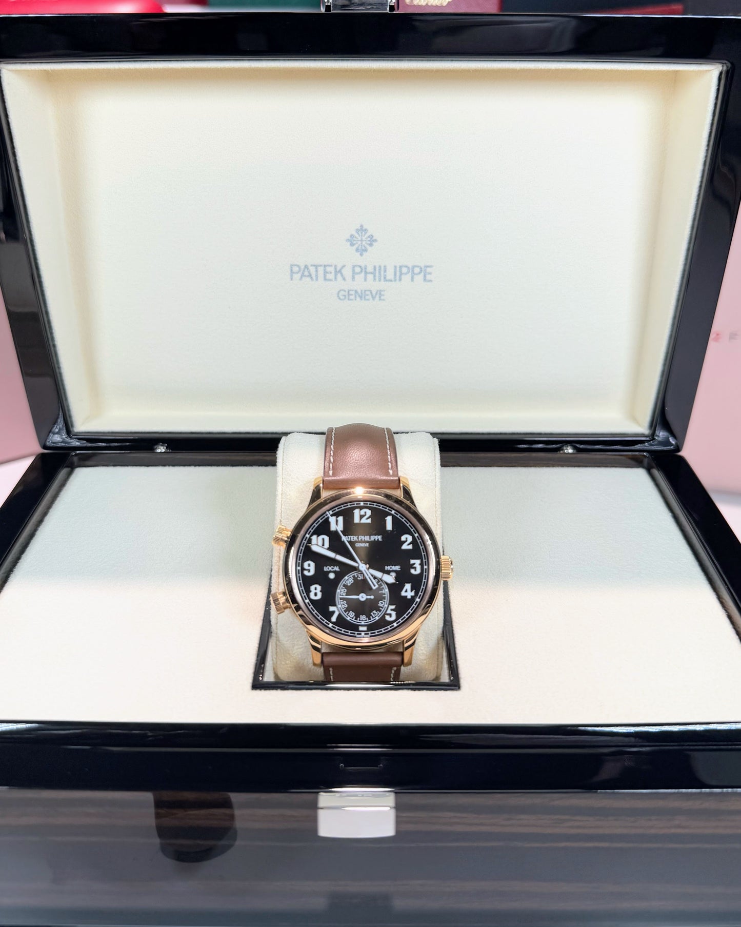 Patek Philippe Calatrava Pilot Travel Time Black Dial 5524R