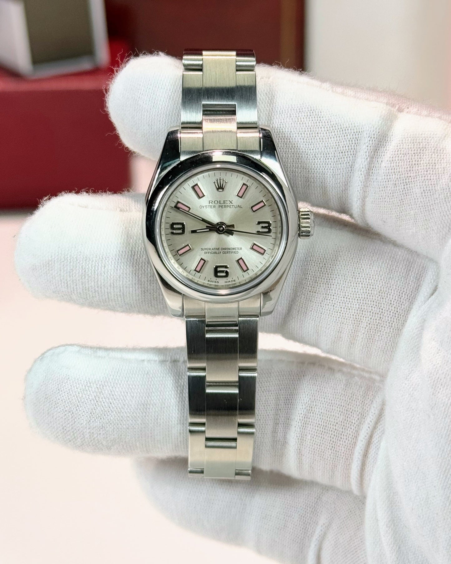 Rolex Oyster Perpetual 26mm White Dial 176200