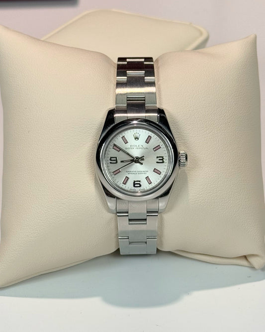 Rolex Oyster Perpetual 26mm White Dial 176200