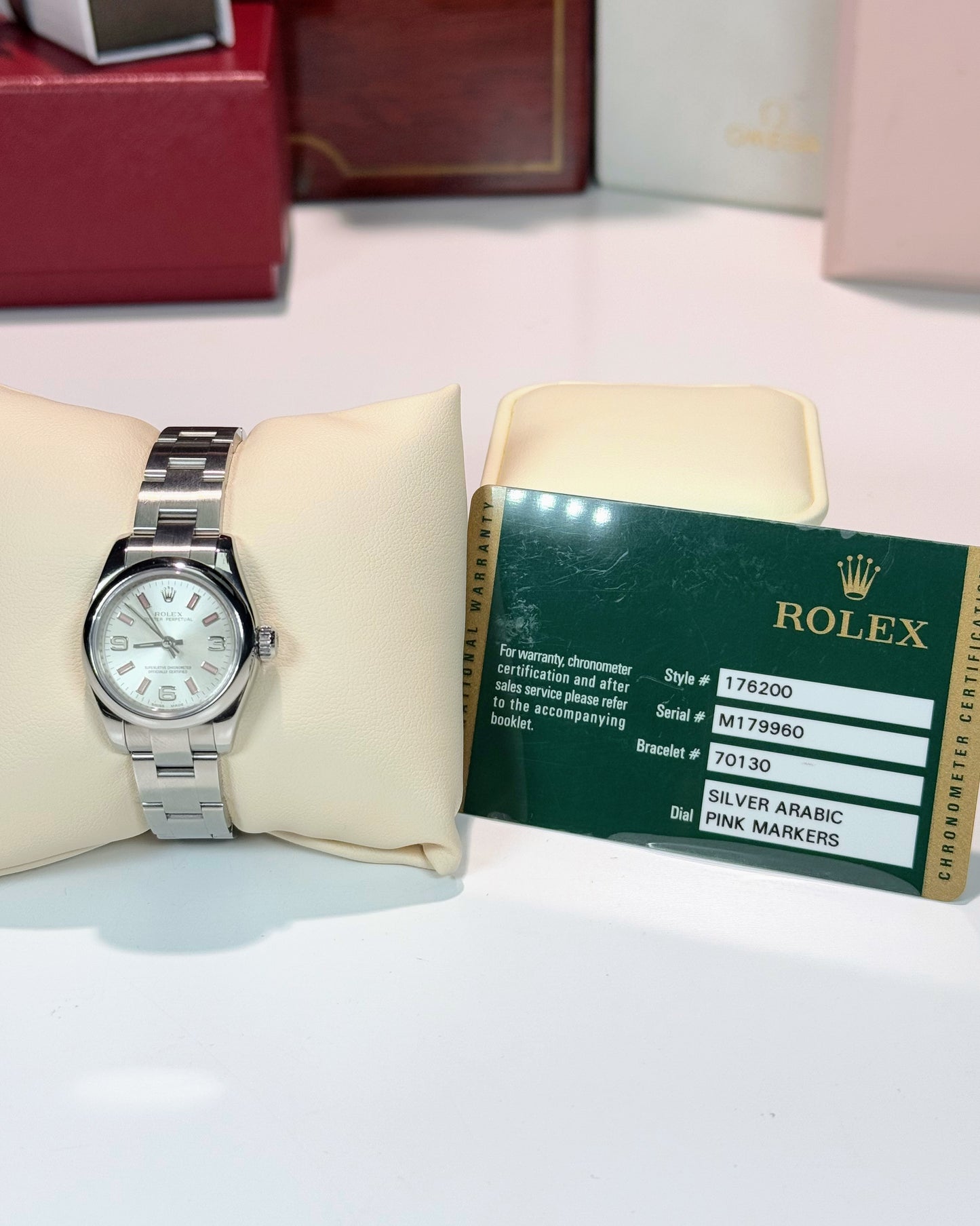 Rolex Oyster Perpetual 26mm White Dial 176200