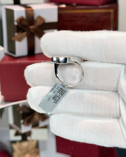 14k White Gold Diamond Bypass Ring
