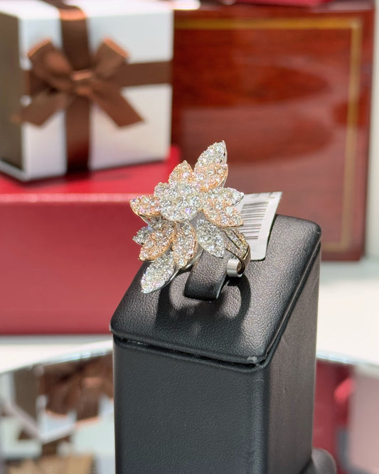North Star Design 14k Rose Gold Cluster Diamond Ring