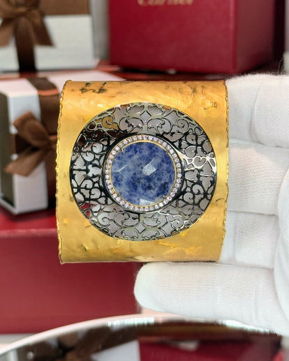 18k Yellow Gold Filigree Wristband
