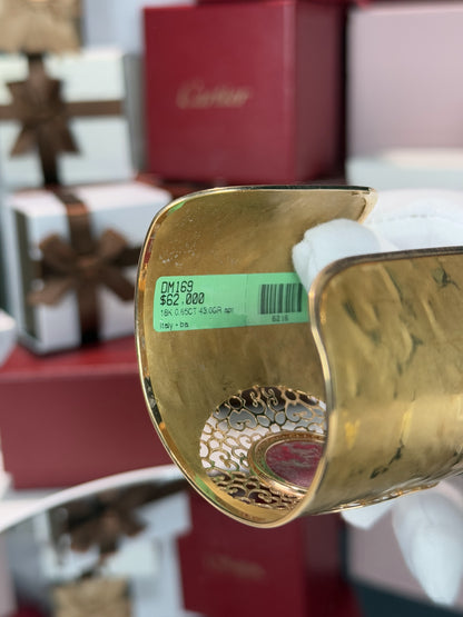 18k Yellow Gold Filigree Wristband