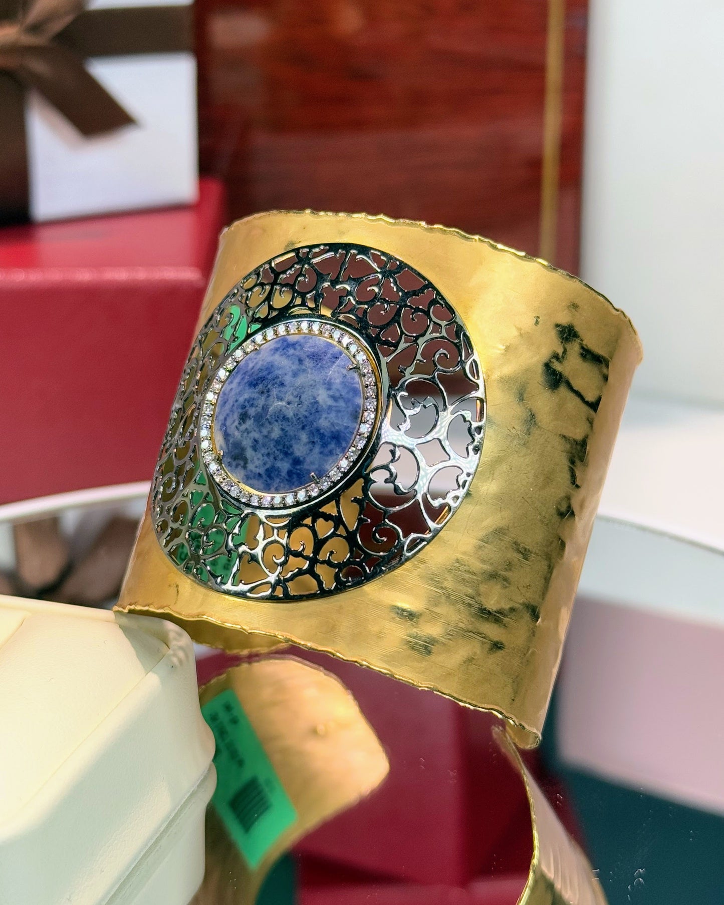 18k Yellow Gold Filigree Wristband