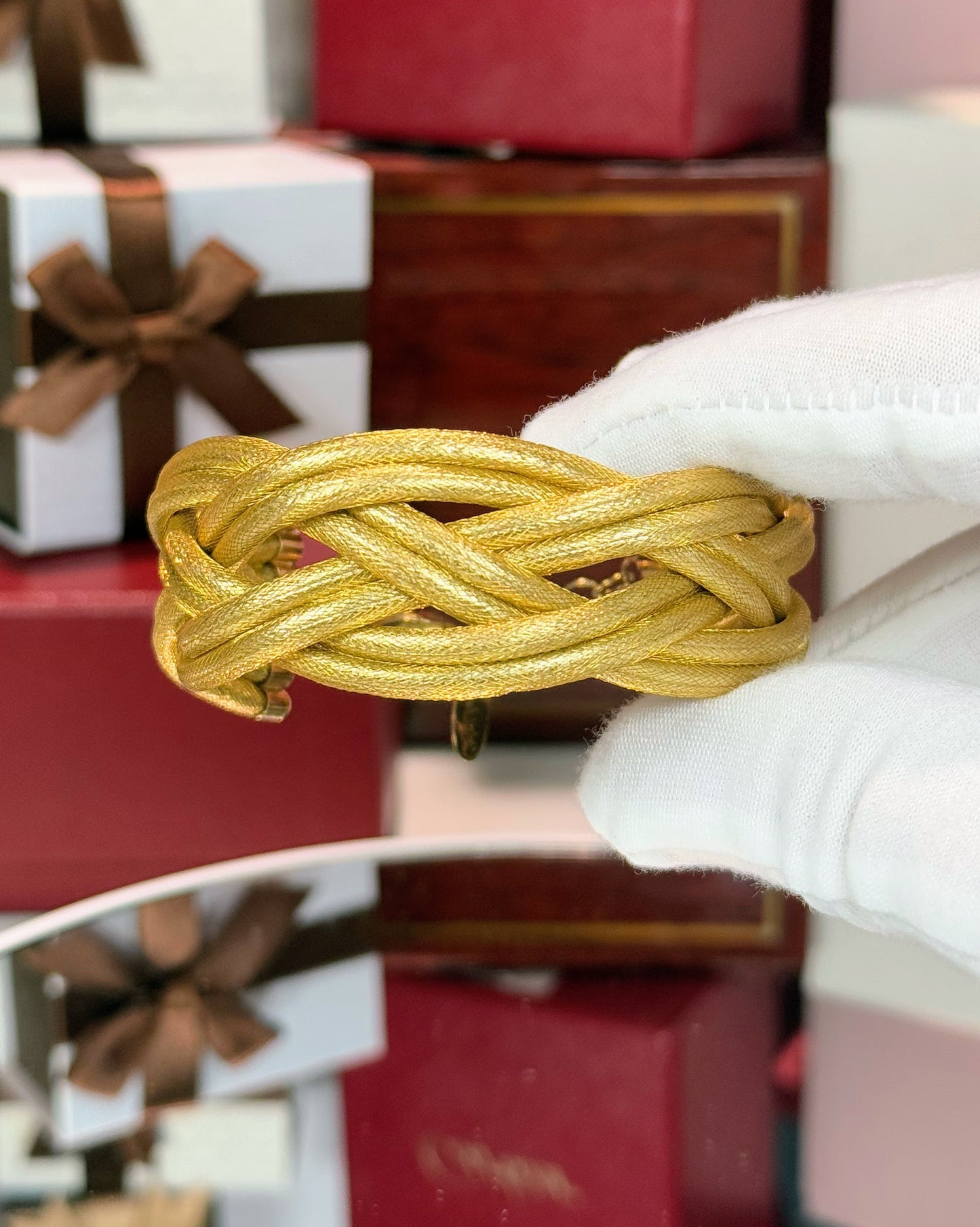 14k Yellow Gold Braid Bracelet