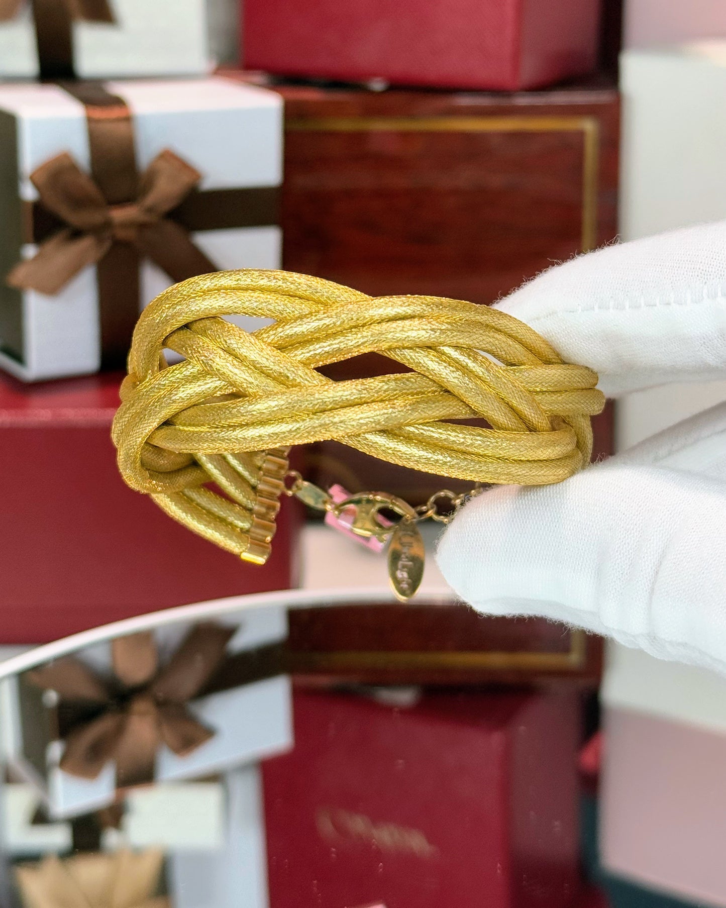 14k Yellow Gold Braid Bracelet