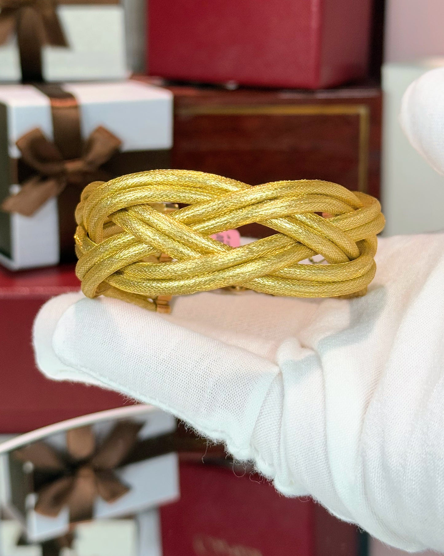 14k Yellow Gold Braid Bracelet