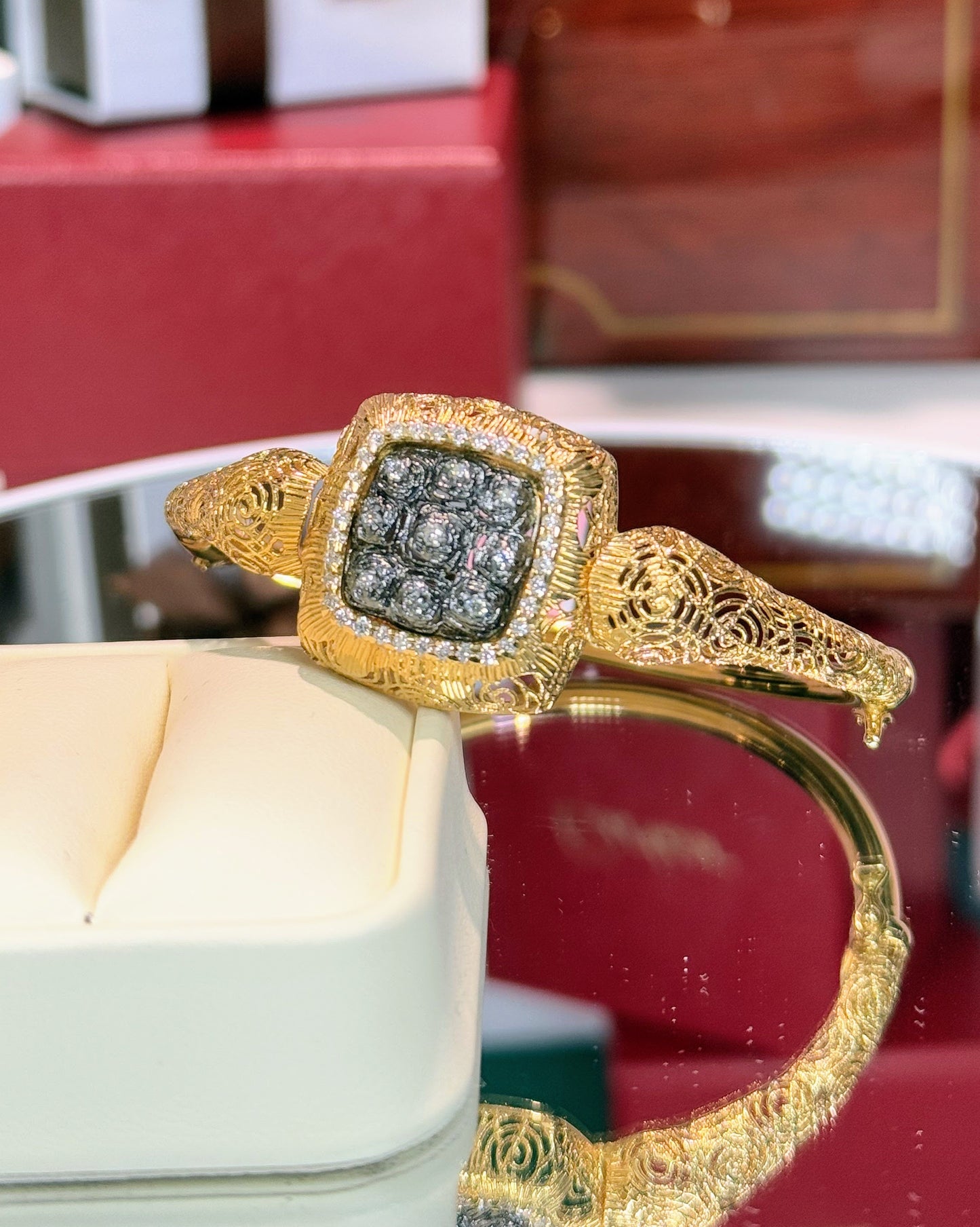 14k Yellow Gold Filigree Bracelet