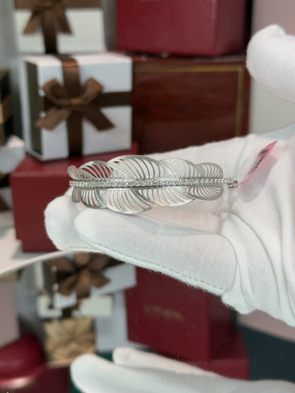 14k White Gold Pattern Bracelet