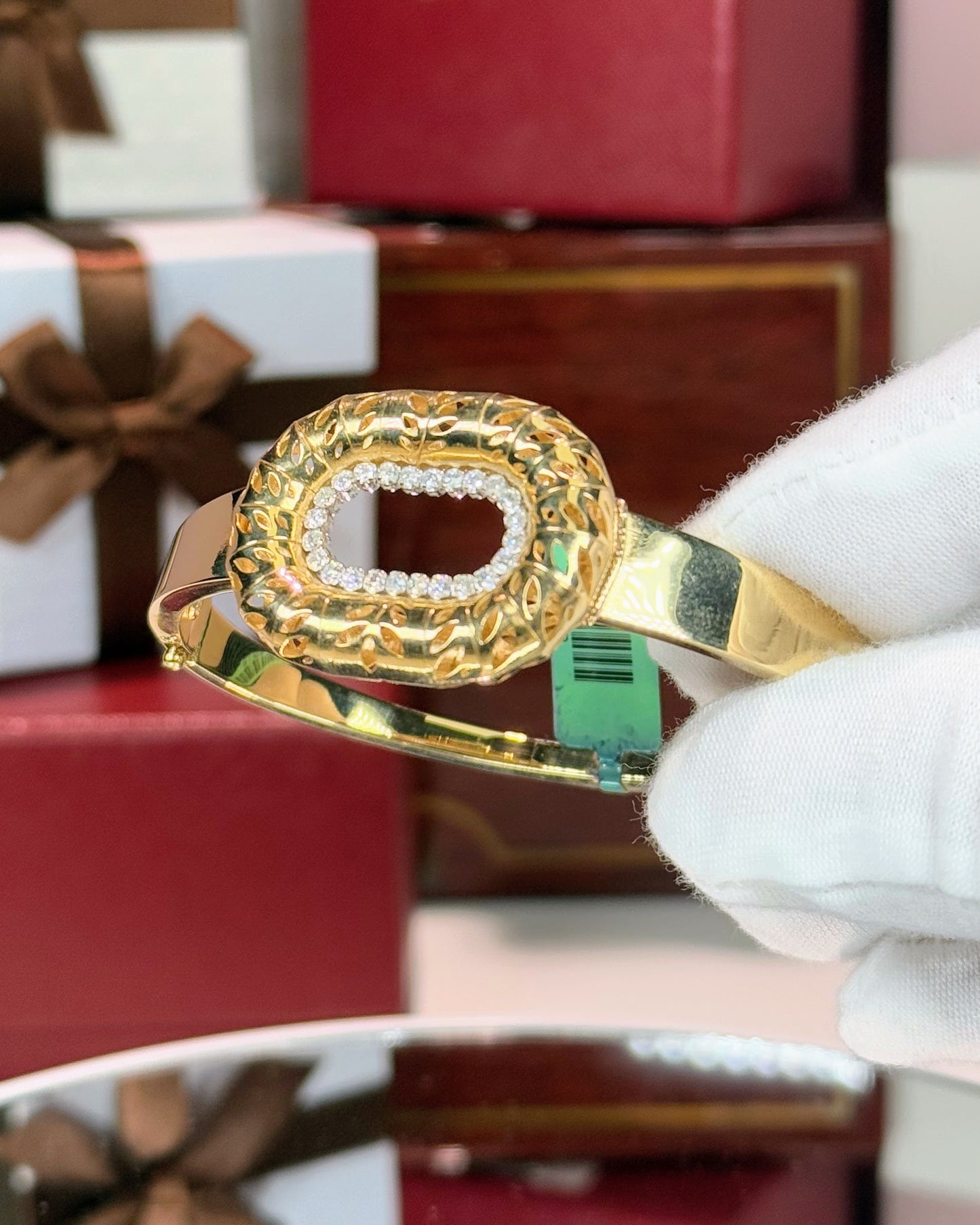 Rope Loop Diamond Bangle