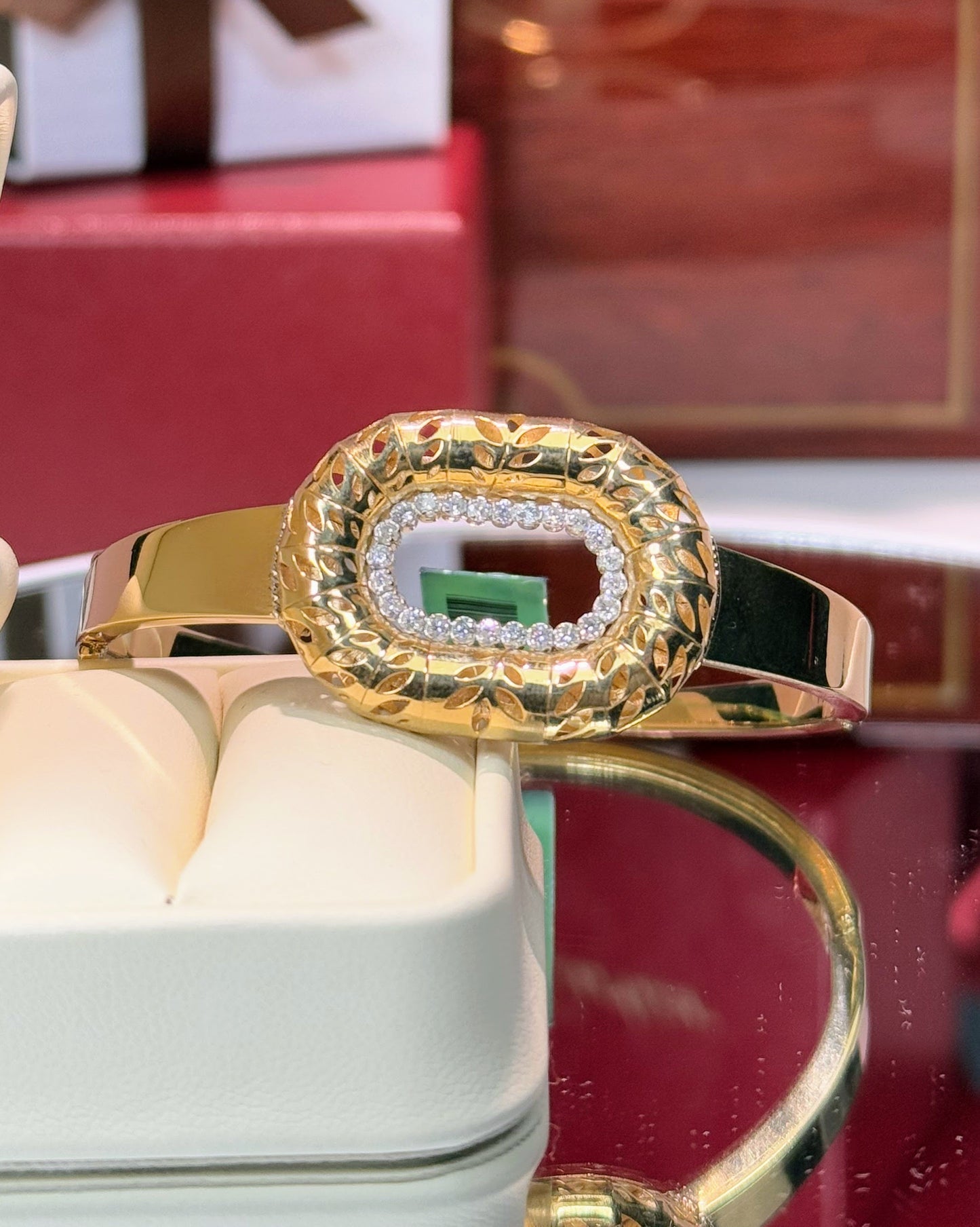 Rope Loop Diamond Bangle