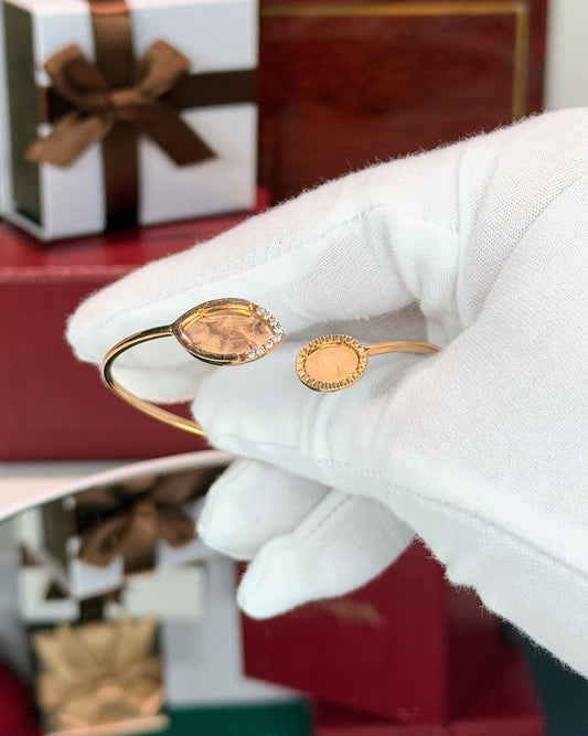 14k Rose Gold Open Cuff Bracelet