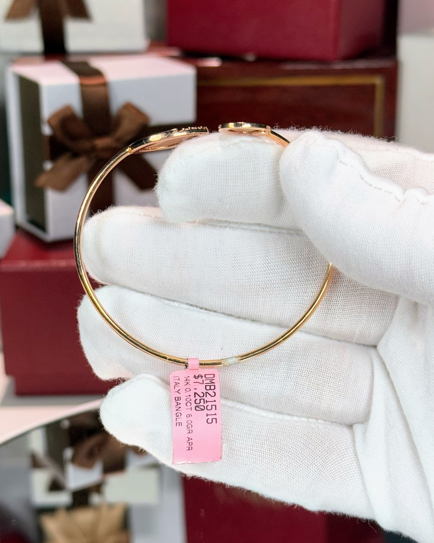14k Rose Gold Open Cuff Bracelet