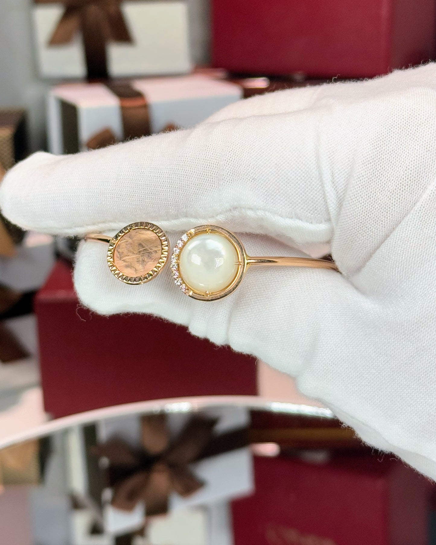 14k Rose Gold Open Cuff Bracelet