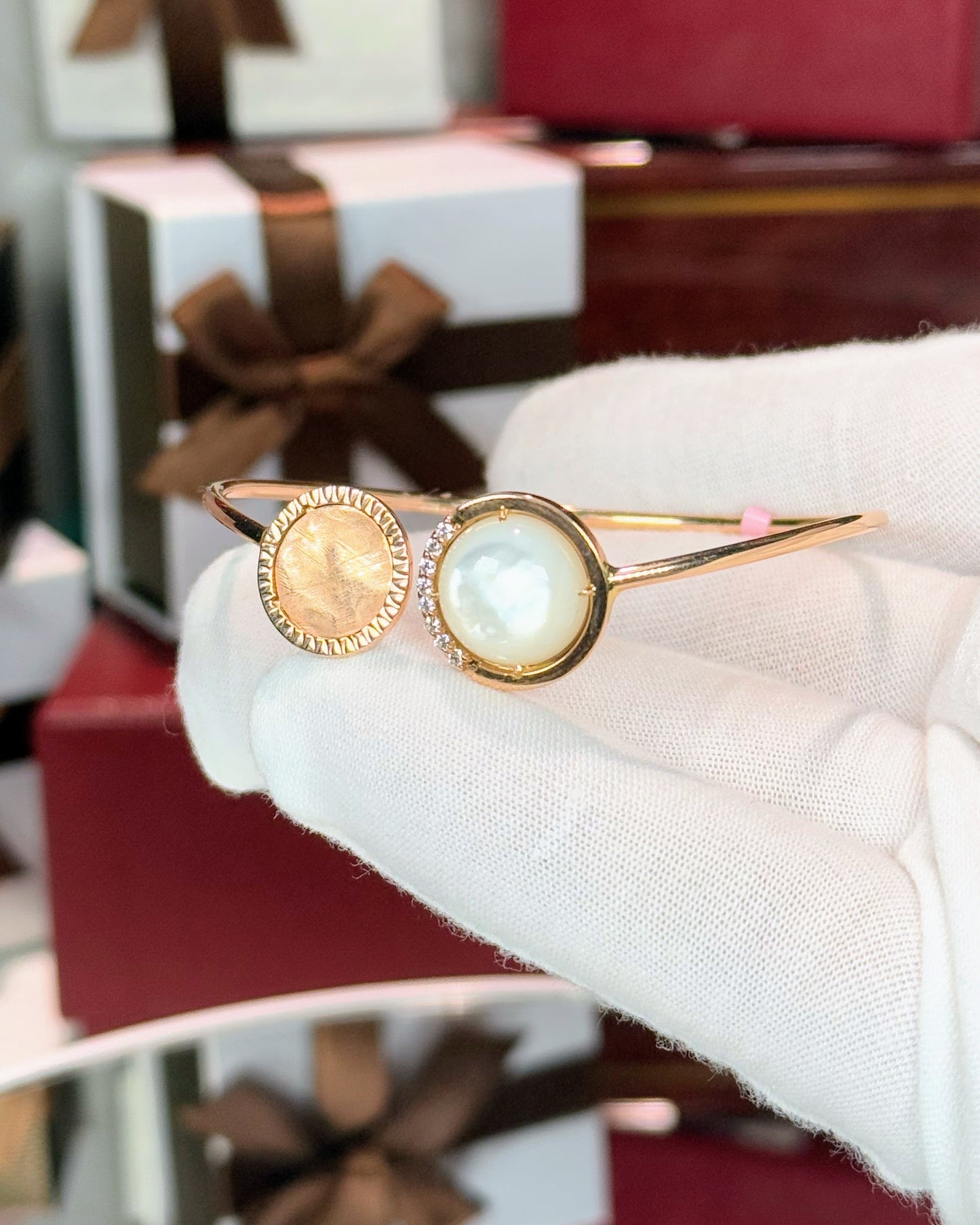 14k Rose Gold Open Cuff Bracelet