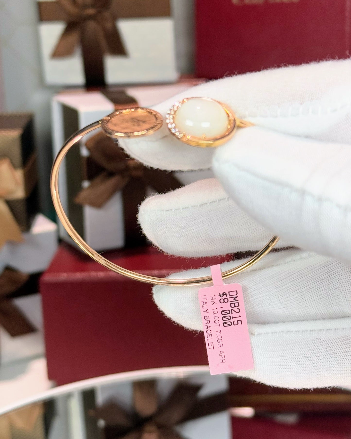 14k Rose Gold Open Cuff Bracelet