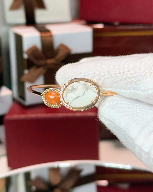 14k Rose Gold Open Cuff Bracelet