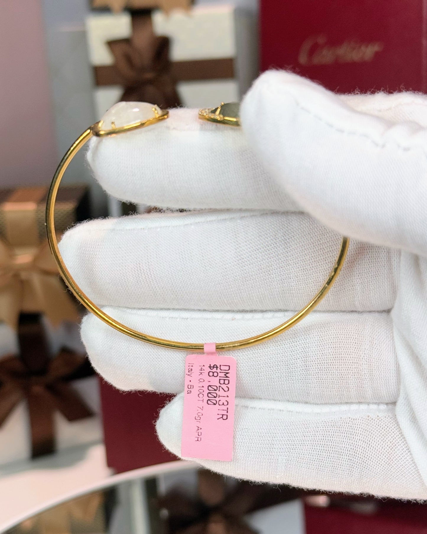 14k Yellow Gold Open Cuff Bracelet