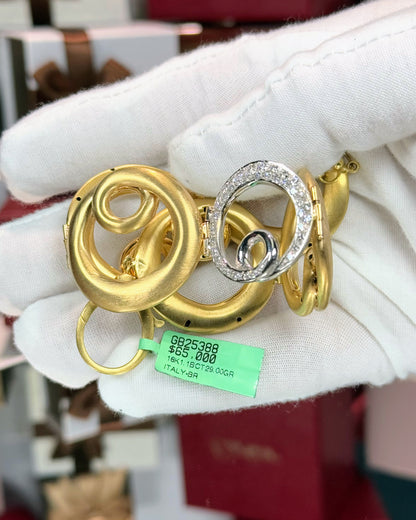 18k Yellow Gold Diamond Bracelet