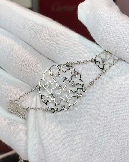 18k White Gold Filigree Bracelet