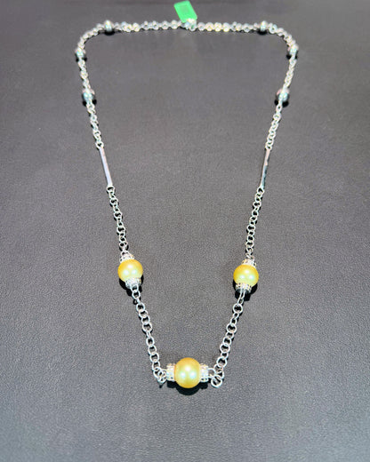 18k White Gold Pearl Opera Necklace