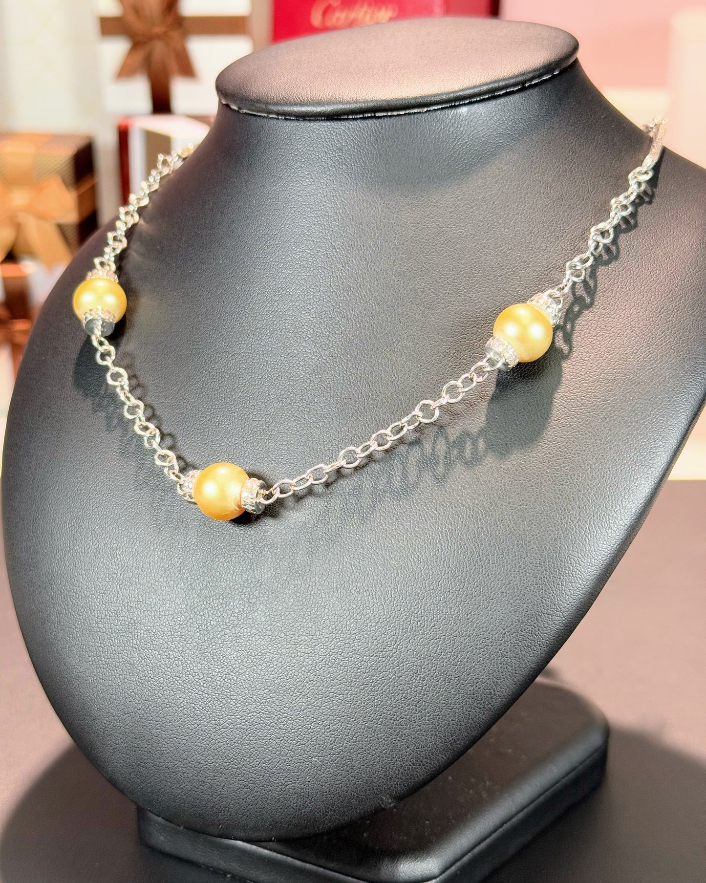 18k White Gold Pearl Opera Necklace